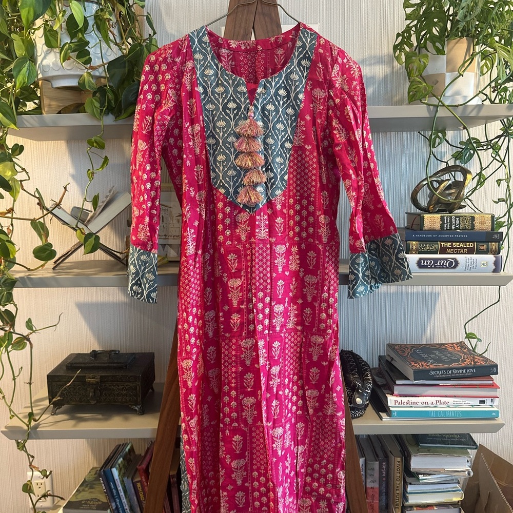 Indian Pink Kurti 2pc set